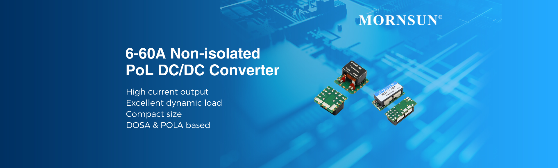 6-60A Non-isolated PoL DC/DC Converter