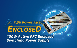 0.98 Power Factor!100W Active PFC Enclosed Switching Power Supply LMF100-20Bxx Series